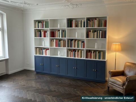 KI-Visualisierung: Regalwand